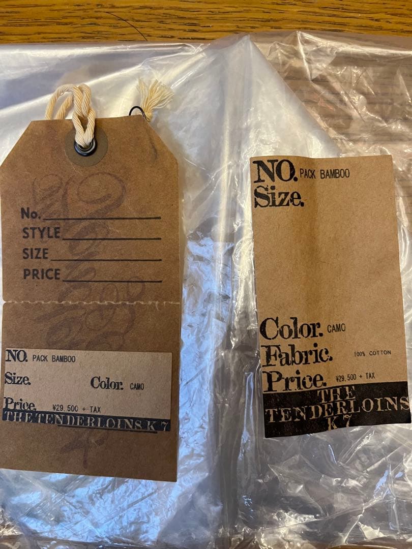 R*W様 新品タグ付き　定価32450円　完売品　テンダーロイン　バッグ　デニム