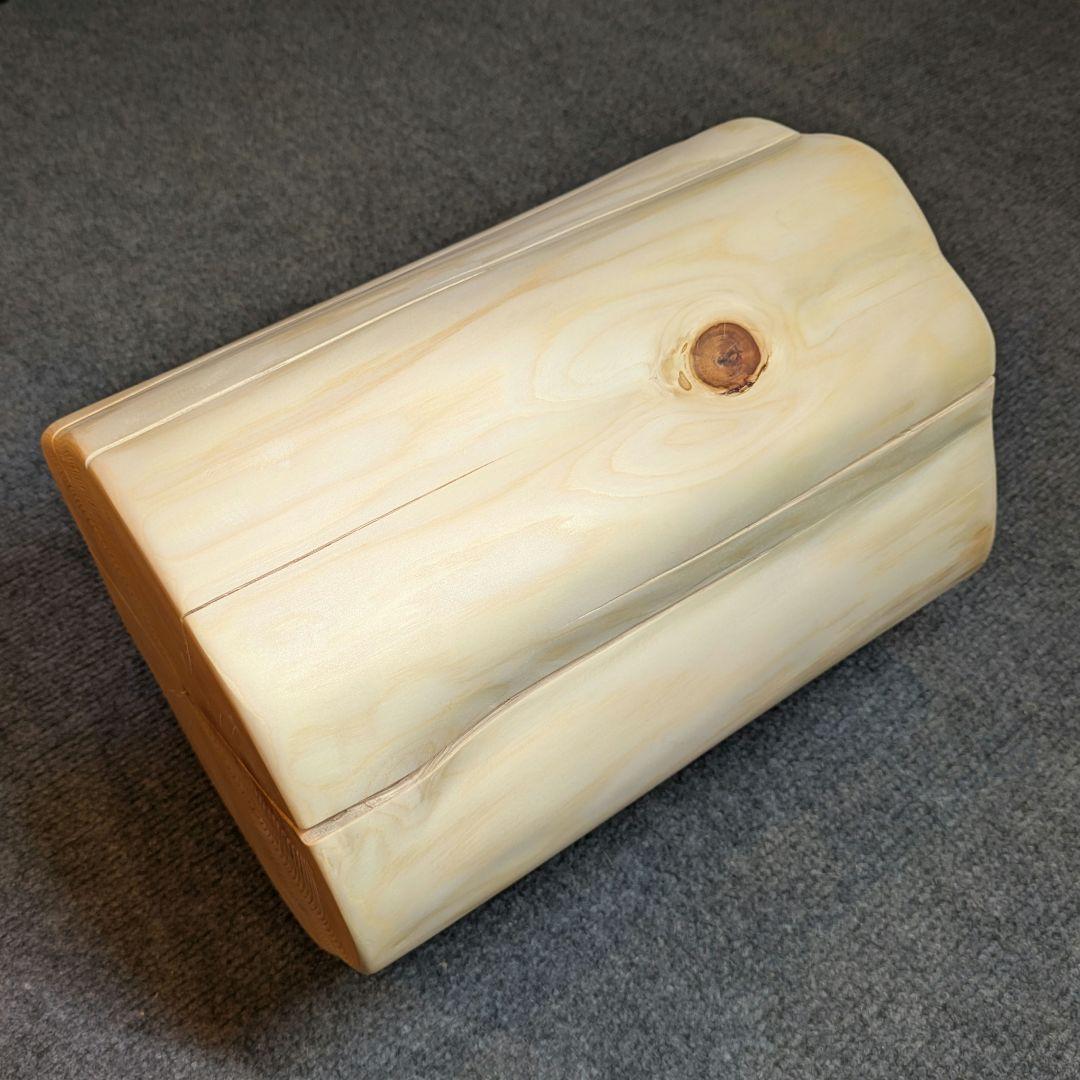 天然ヒバ　切り株　丸太　椅子　スツール　高さ約30.5㎝