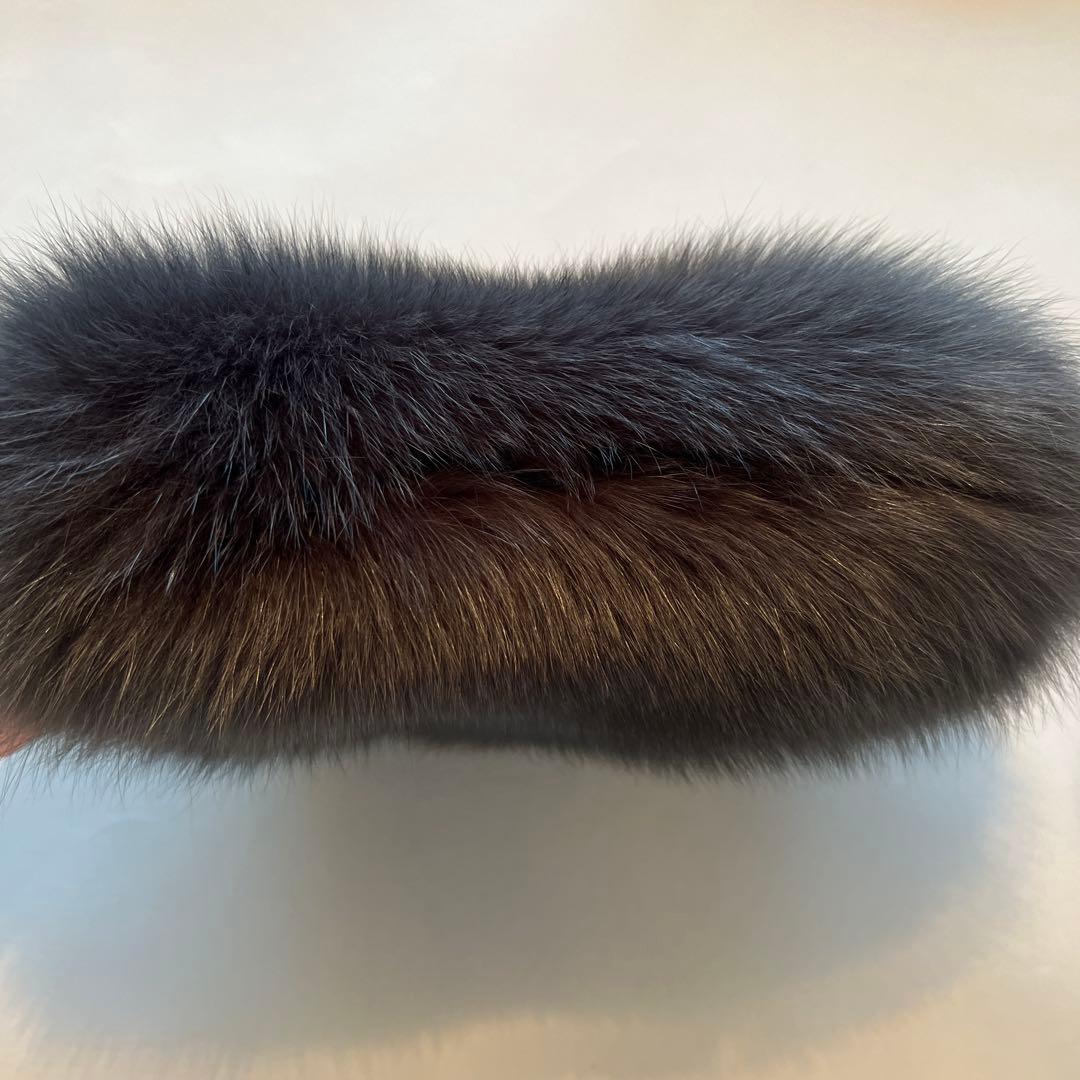 最終価格！天然毛皮■サガフォックス ファートートバッグ M 超美品★