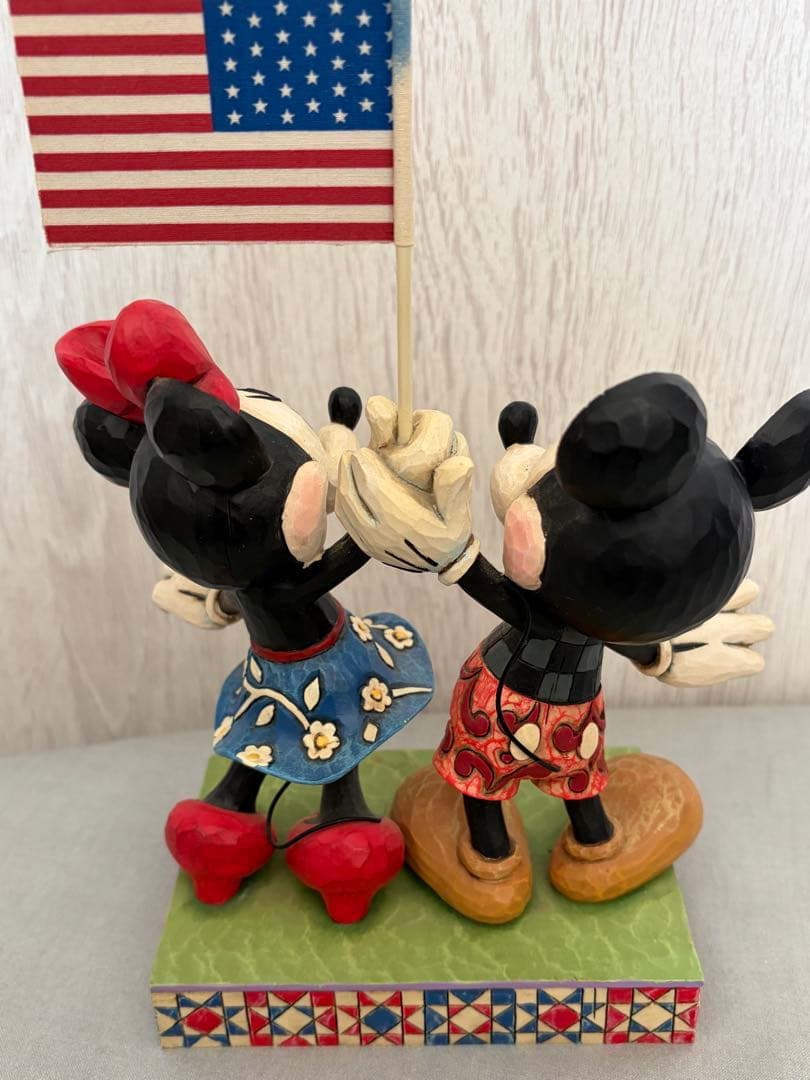 Disney Traditions ジムショア　ミッキー＆ミニー　星条旗