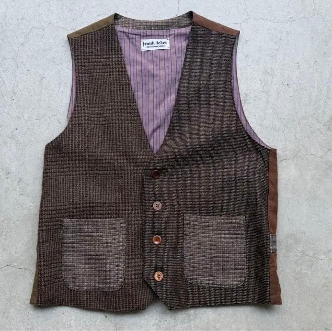 ドイツ製frank leder ヴィンテージファブリックEDITION ベストM