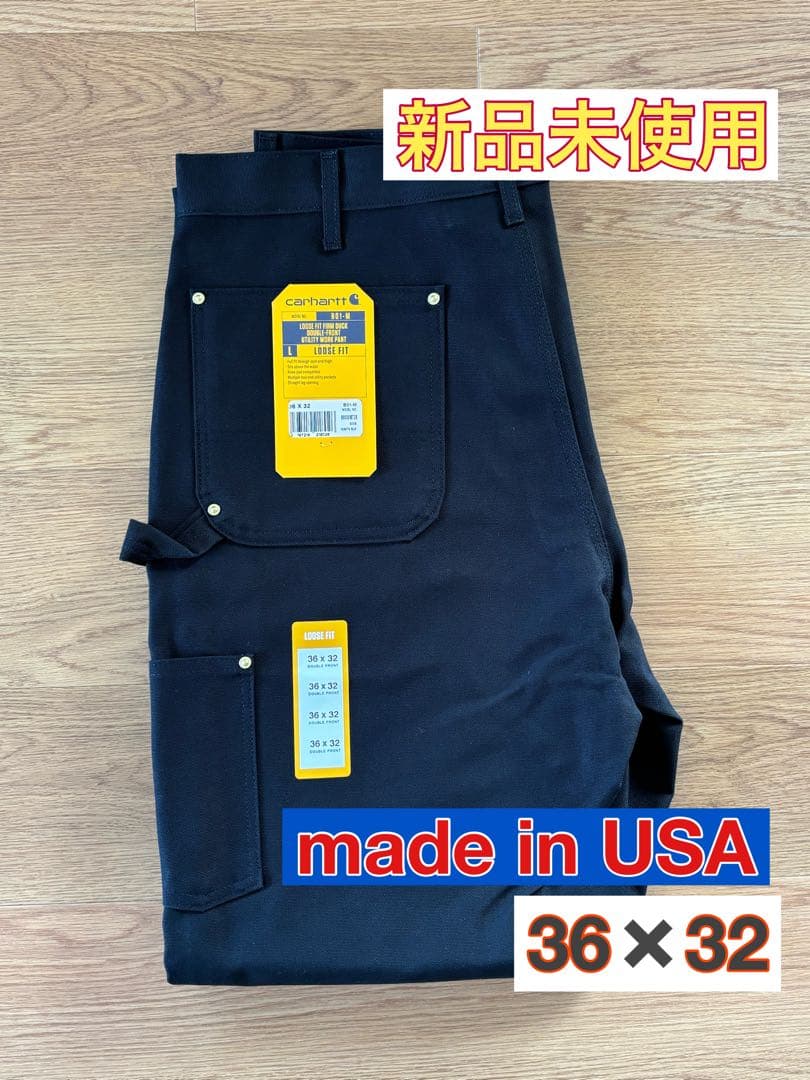 新品未使用 カーハート ダブルニーペインターパンツ B01 メイドインUSA