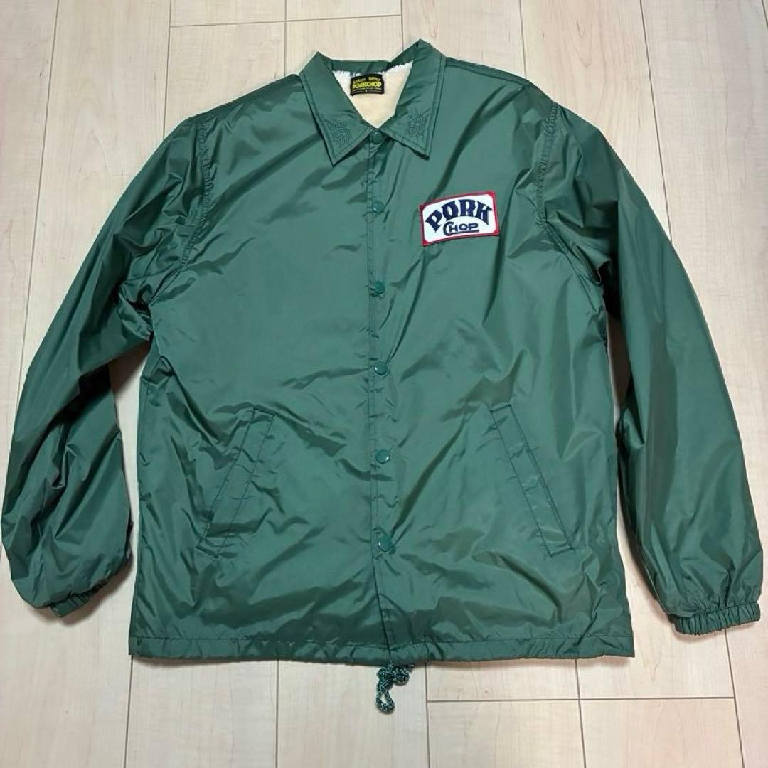 PORKCHOP ボアコーチジャケット 緑 S