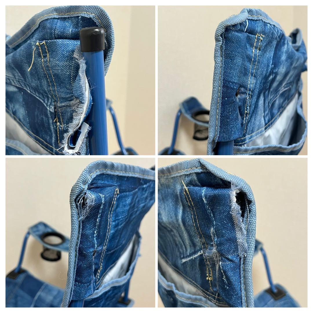 【廃盤】Coleman デニム風 コンパクト リゾートチェア ２脚セット イス