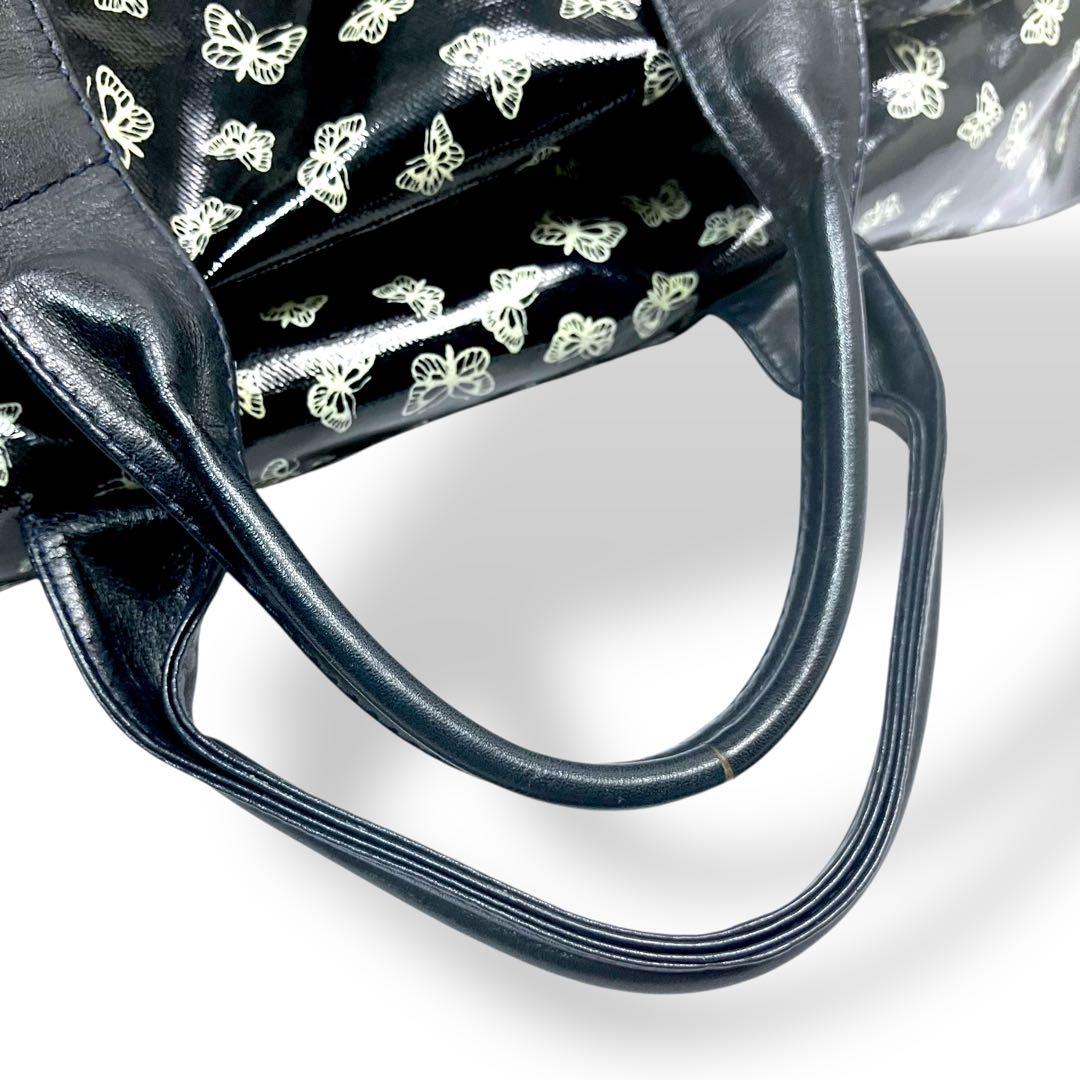 BOTTEGA VENETAボッテガ　ボストンバッグ　PVC レザー　黒　y2k