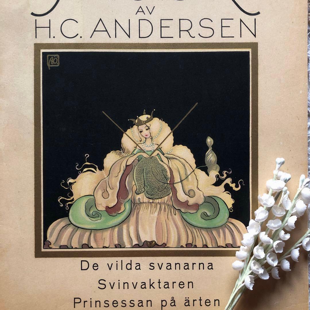 RN80 洋書古書 北欧ヴィンテージ ☆スウェーデン アンデルセン童話