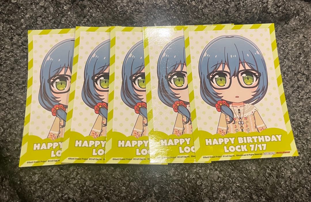 バンドリ ロック 朝日六花 バースデー ブロマイド ゲーマーズ 誕生日