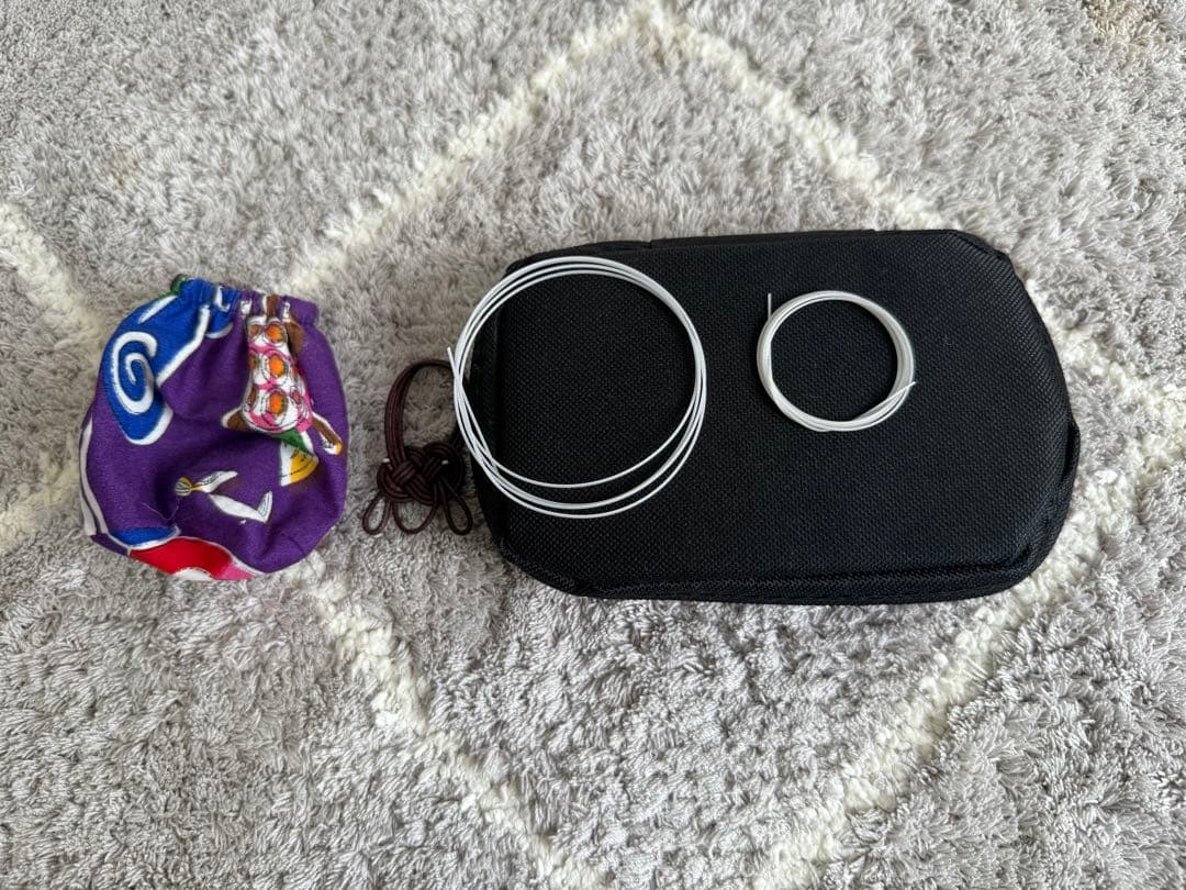 ASOVIVA アソビバ　三線セット 沖縄 消音ウマ付き　カラクイ3本新品