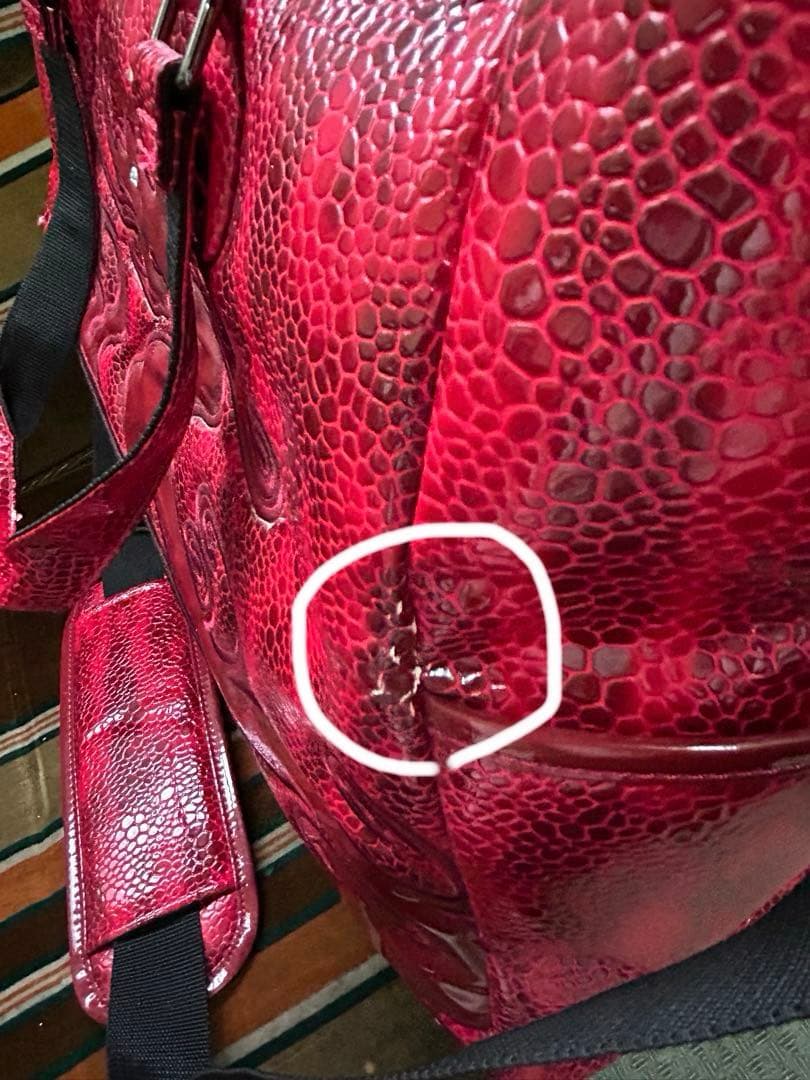 ダンスウィズドラゴン　ボストンバックショルダー付レッド