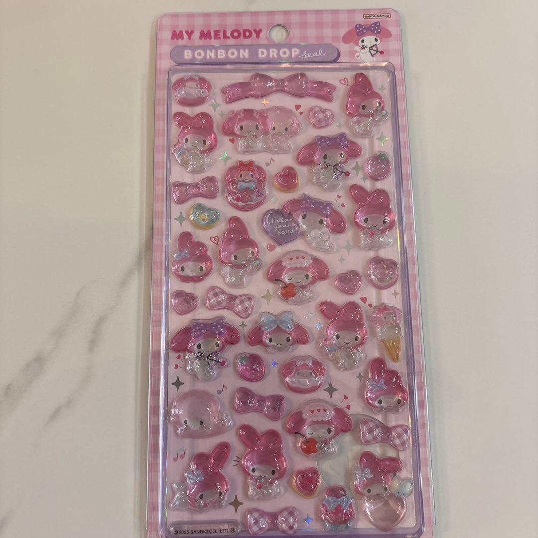 正規品サンリオボンボンドロップシール8種 とミニ8種 全16種