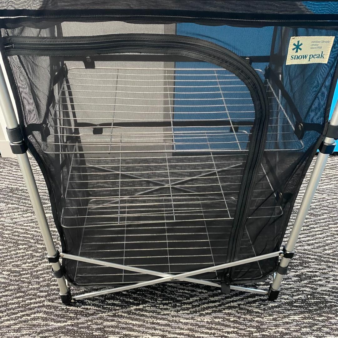 廃盤品 スノーピークメッシュラックスタンド ネットラックスタンド