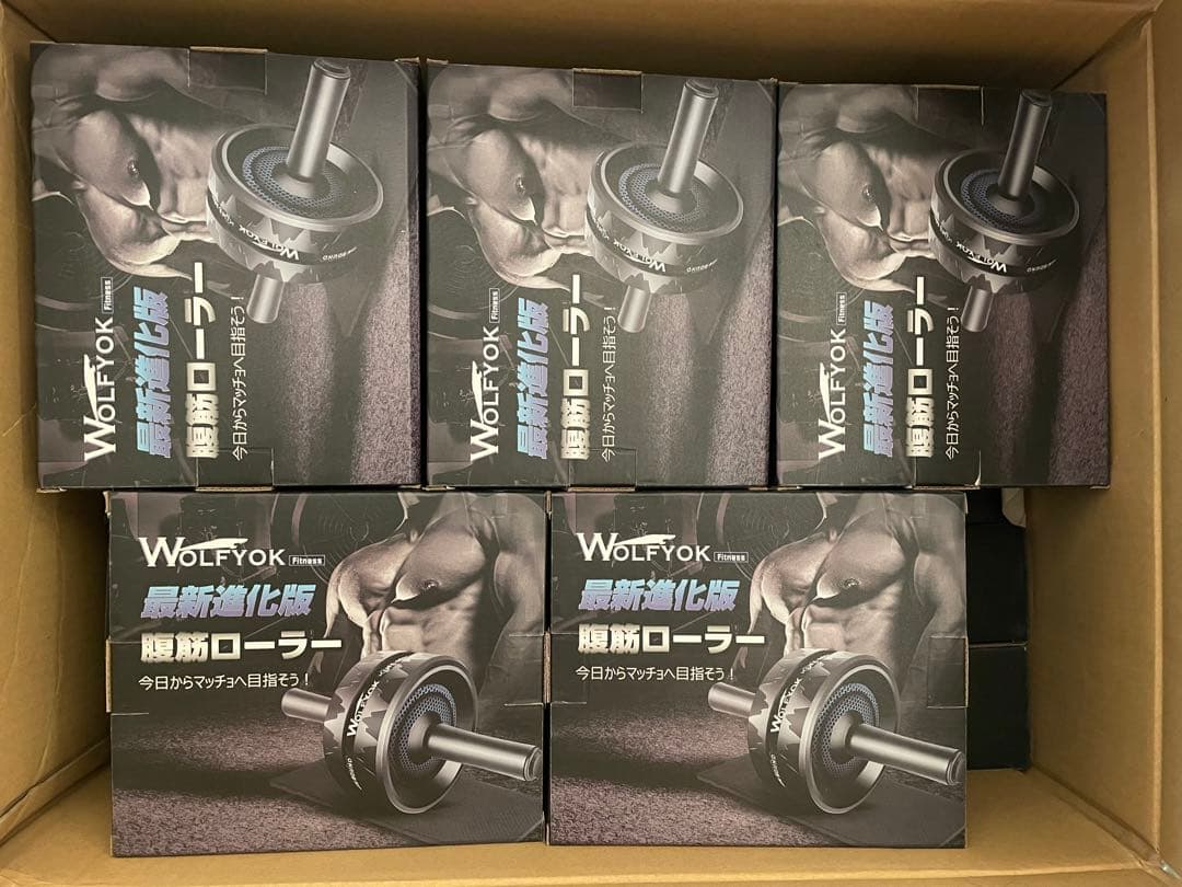 【新品】10個セット 腹筋ローラー 保護マット付き アブローラー