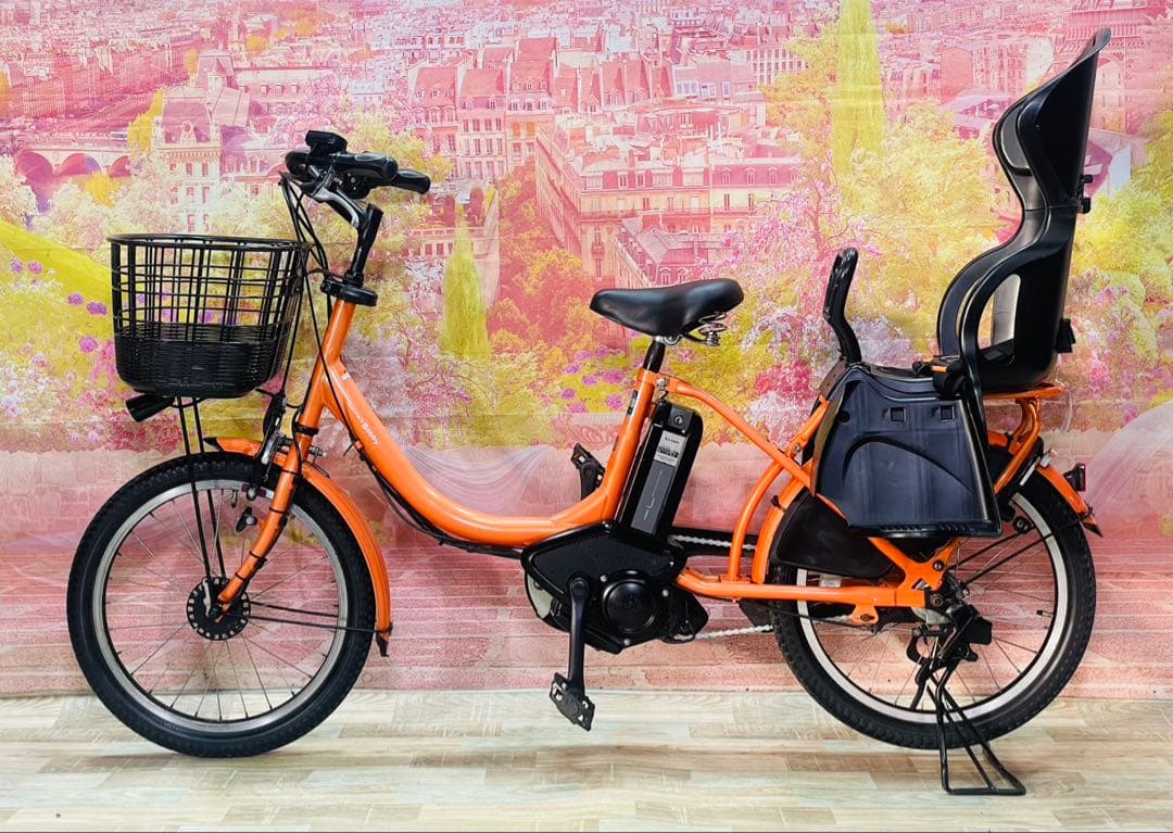 ZK3349 電動自転車 ヤマハ パスバビー 子供乗せ 20インチ 送料無料
