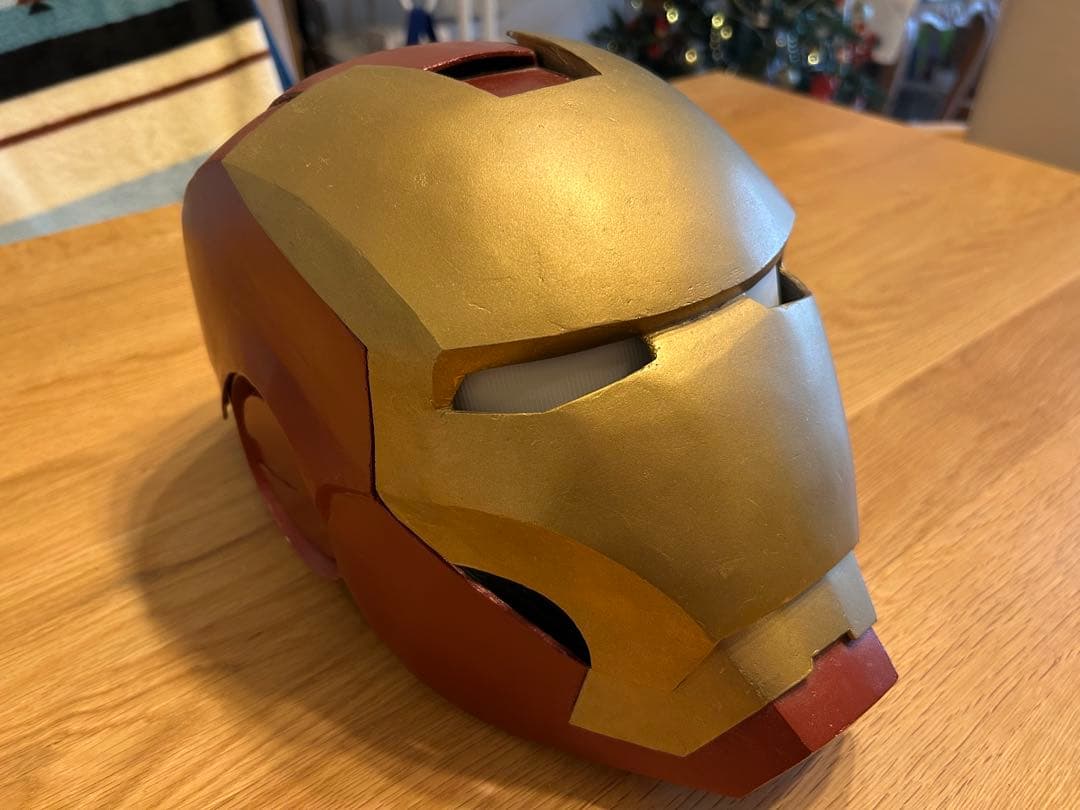 【自作品】アイアンマンヘルメット マーク3 LEDライト付き マーベル