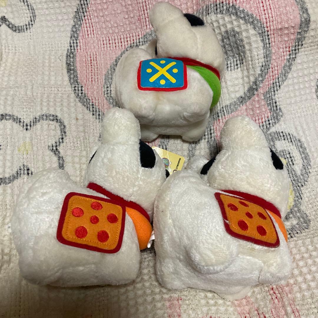 狛犬　犬張子　ぬいぐるみ　中古品　5コセット　YAMAGISHI&江戸東京博物館