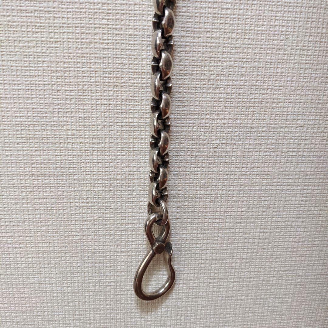 最終価格】日本製 シルバー925 厚塗コーティング　ウォレットチェーン