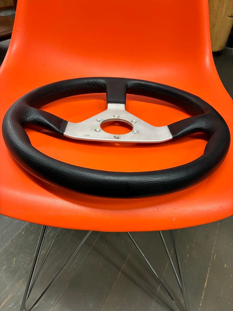 momo ステアリング　モモ　ベローチェ　シルバースポーク　34パイ　旧車　昭和