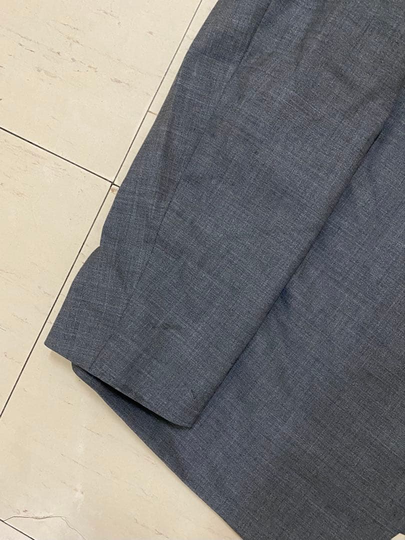 【着用感アリ】メゾン マルジェラ ノーカラージャケット(54)XXL程度 グレー