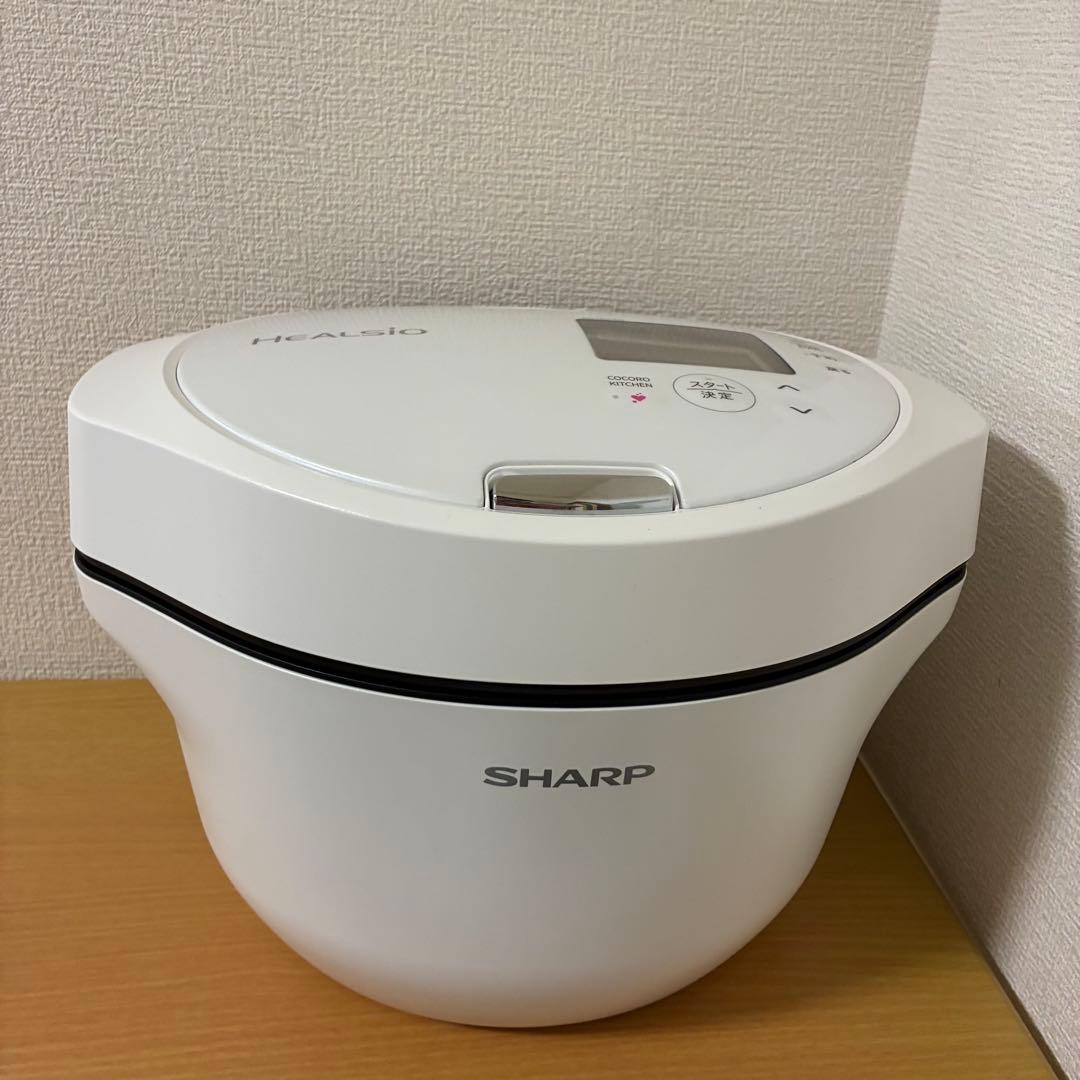 美品 SHARP ホットクック 1.6 ホワイト KN-HW16G-W