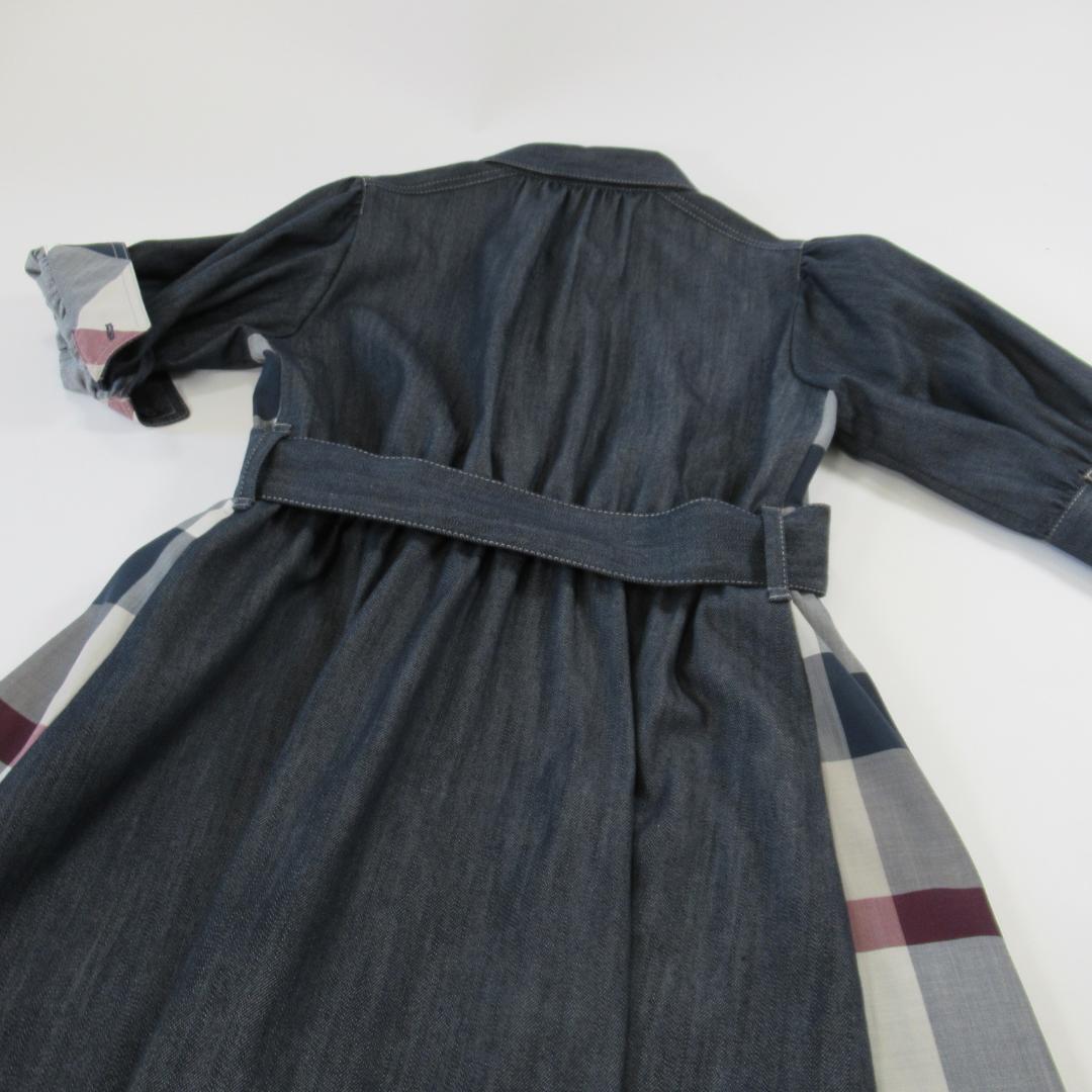 ブルーレーベルクレストブリッジ新品ネイビー デニムドレス / ワンピース 38