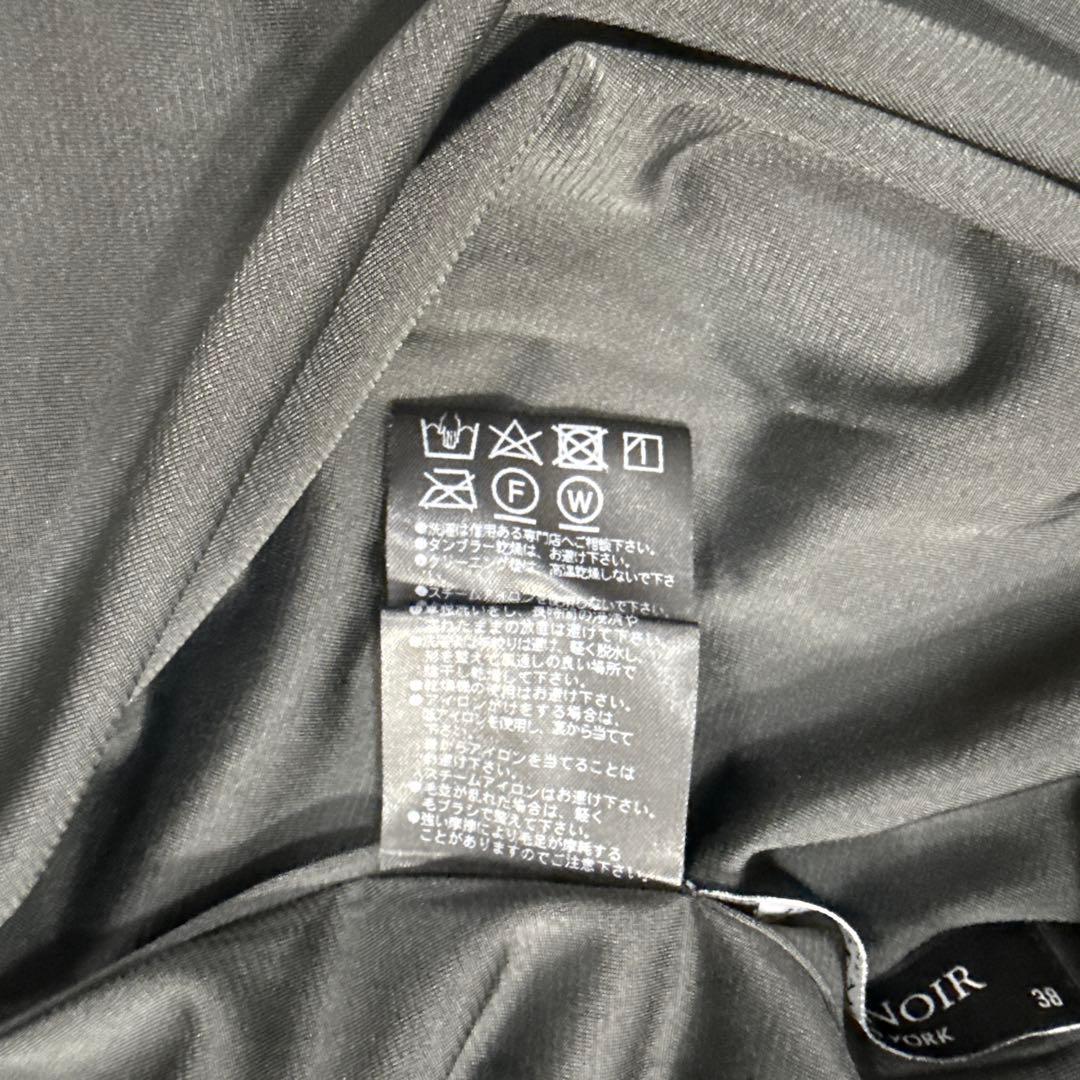 未使用級✨フォクシー Aラインベロアワンピース シフォンフリル 半袖 ブラック