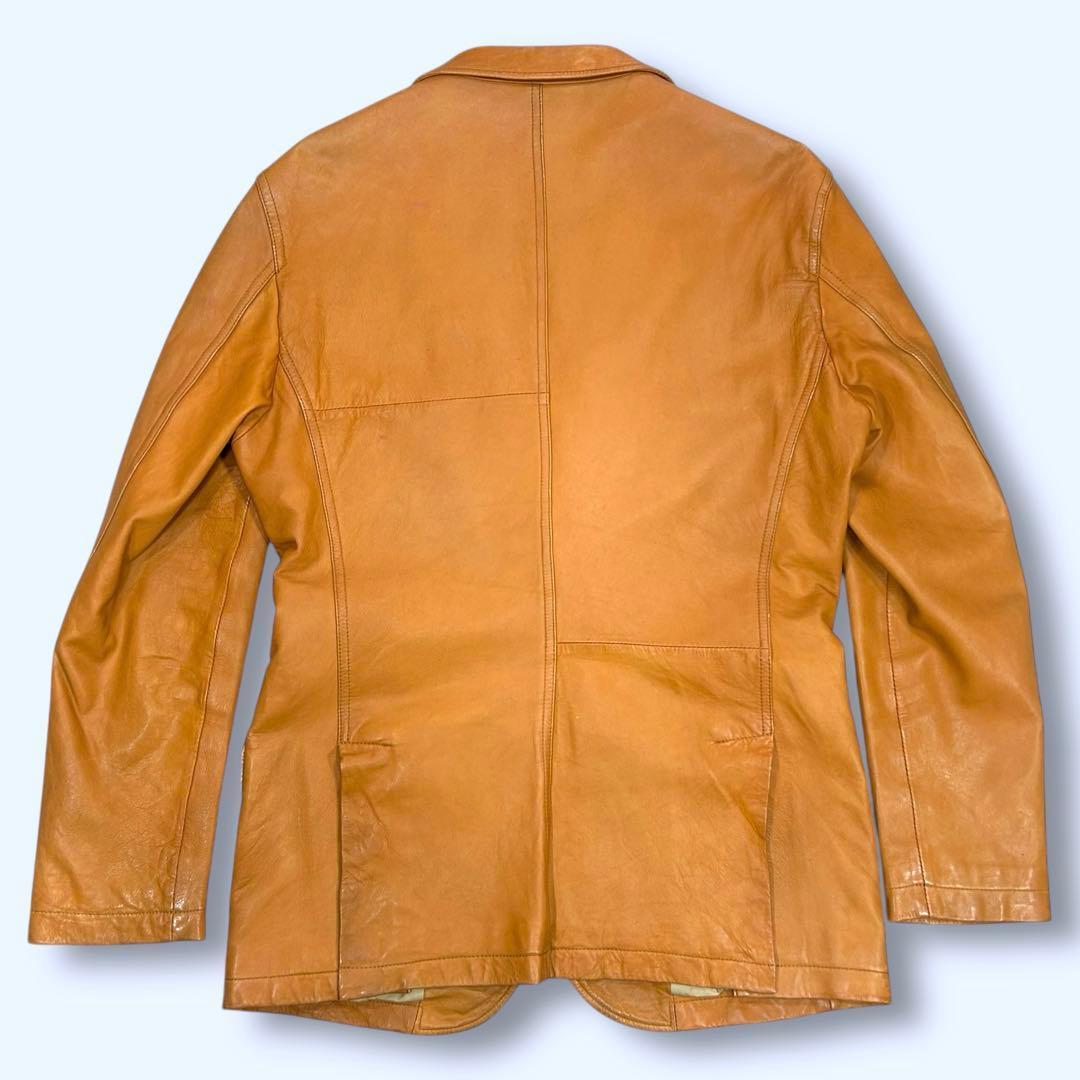 Paul Smith ポールスミス テーラードジャケット 羊革 キャメル