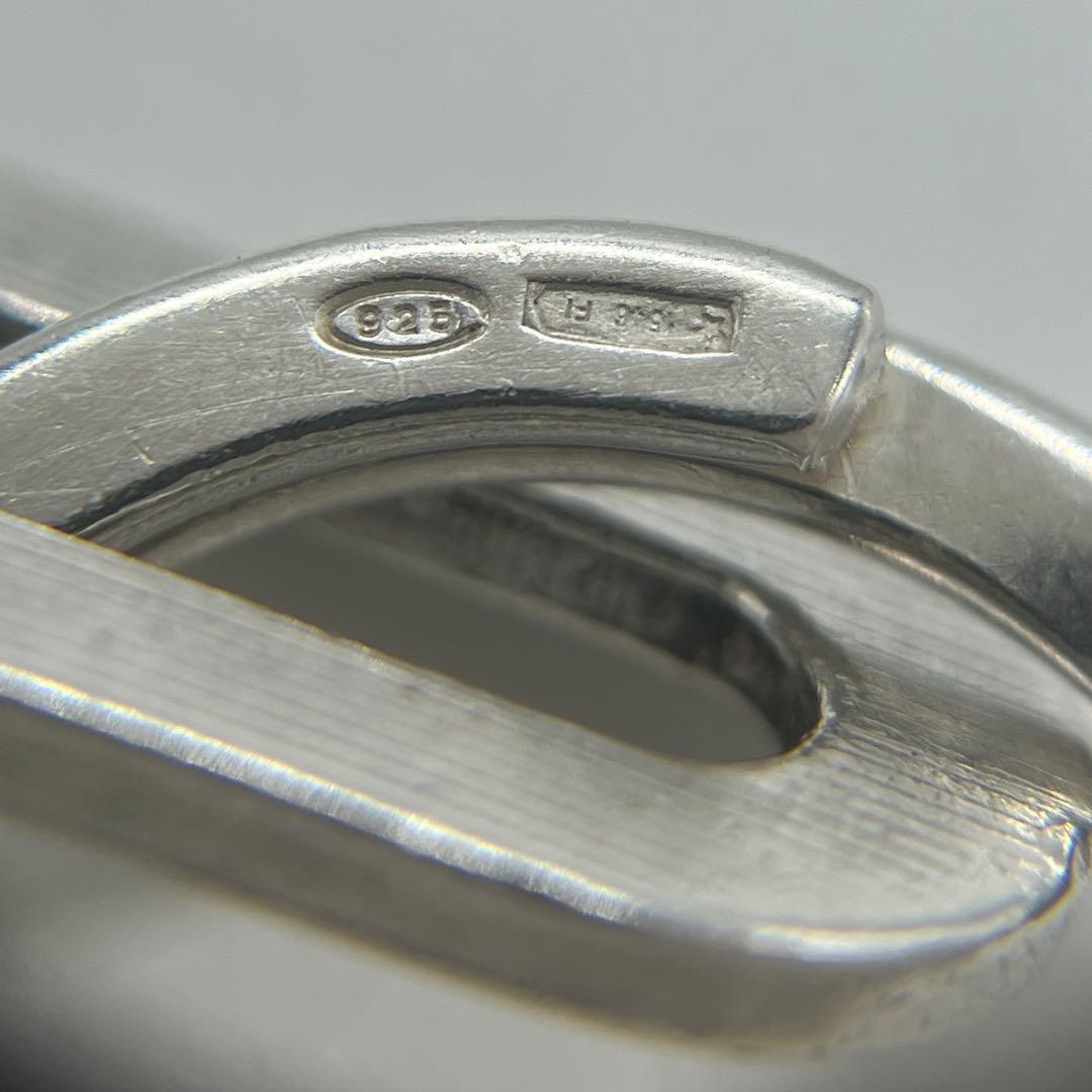 グッチ GUCCI オーバル キーリング キーホルダー SV925 オールド