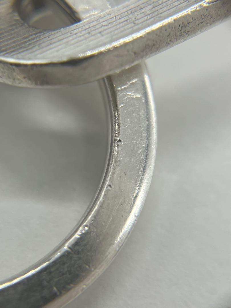 グッチ GUCCI オーバル キーリング キーホルダー SV925 オールド