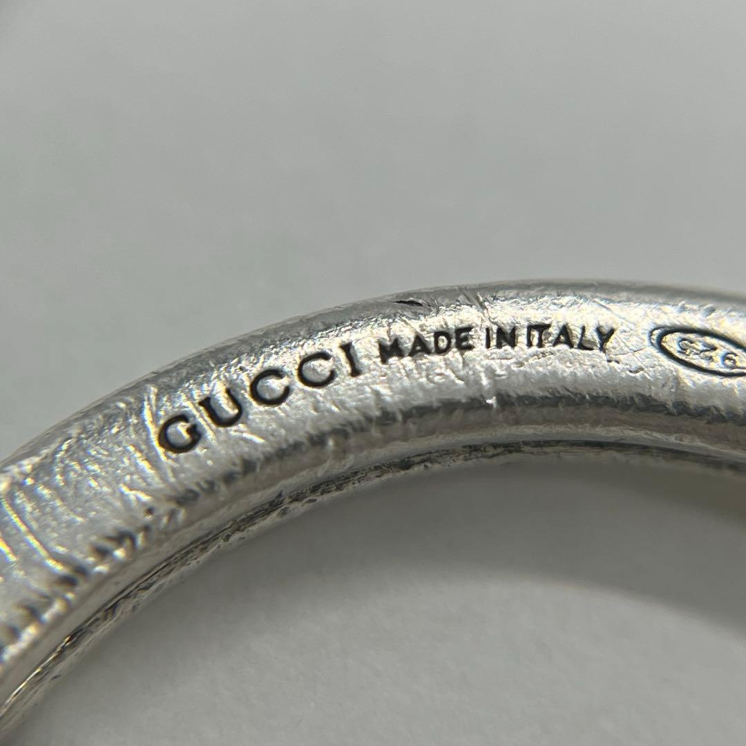 グッチ GUCCI オーバル キーリング キーホルダー SV925 オールド