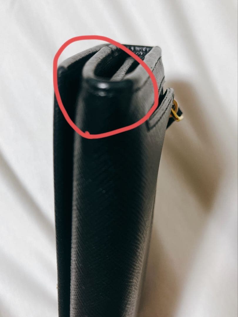 PRADA サフィアーノレザー ブラック長財布