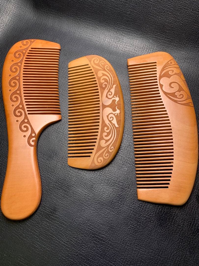 022349 セール❗️3点セット　桃の木くし