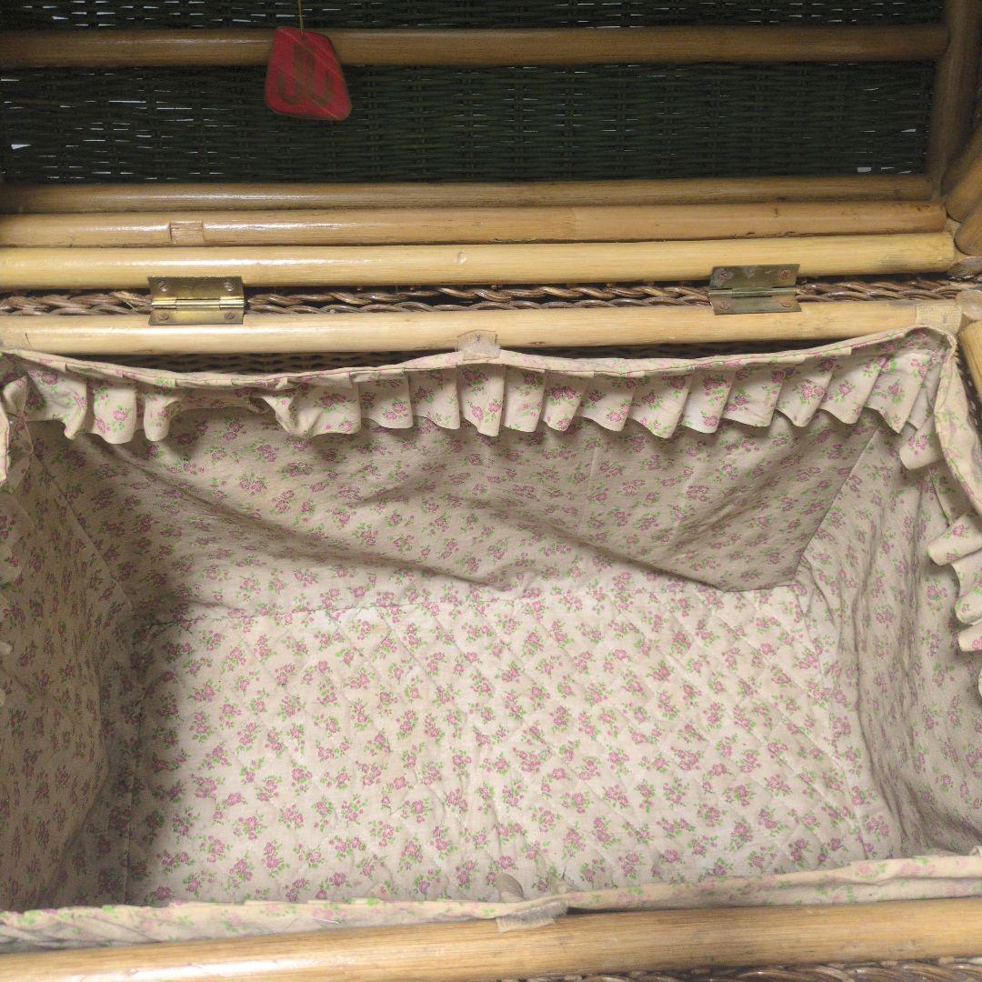 【希少】Kazama カザマ ラタン 教会型バスケット 大型 収納