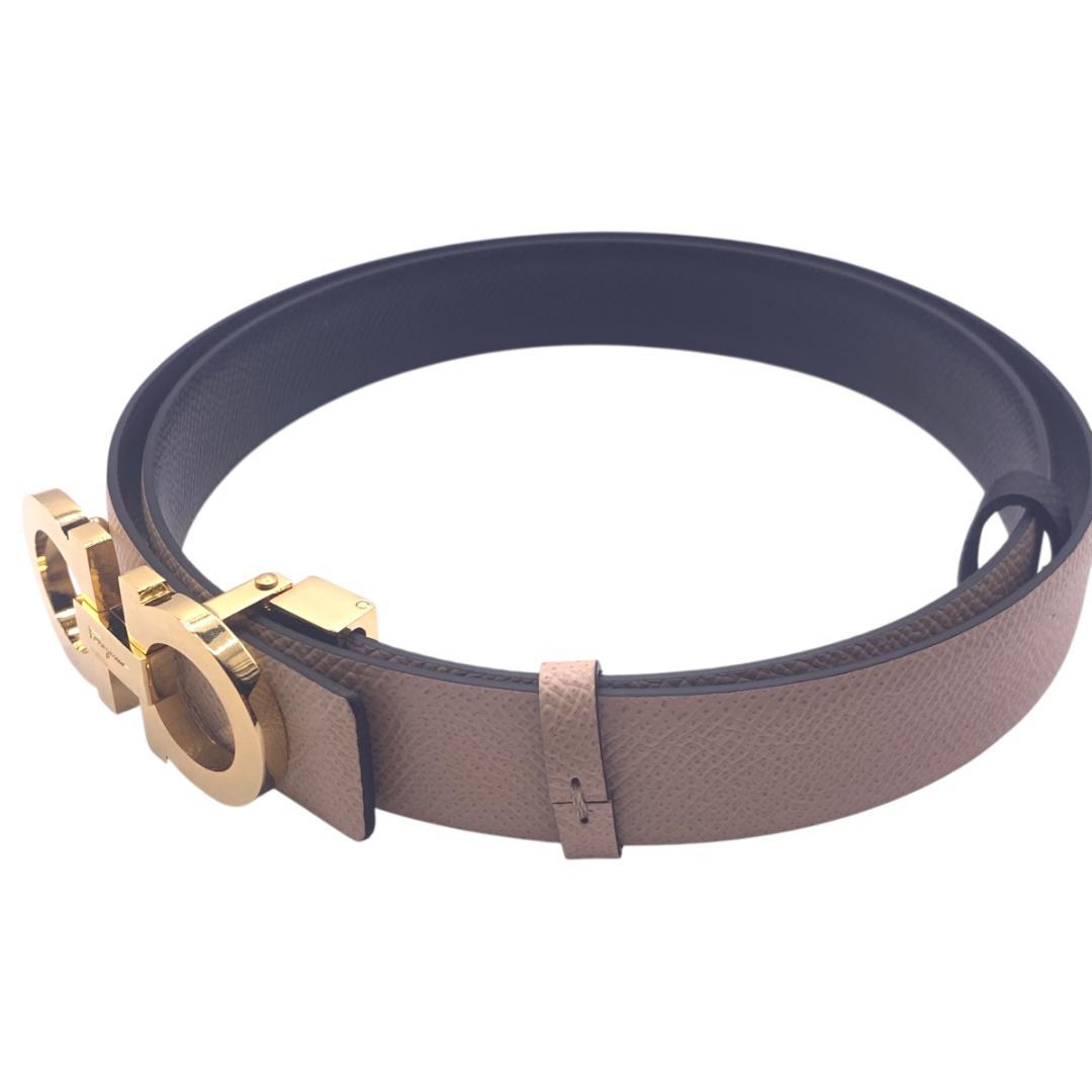 美品Ferragamo フェラガモ　ベルト リバーシブル　カット可 最大95cm