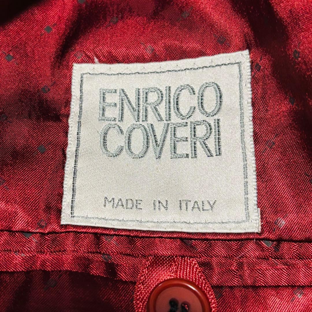希少 70s ENRICO COVERI イタリア 金ボタン カシミヤ 紺ブレ