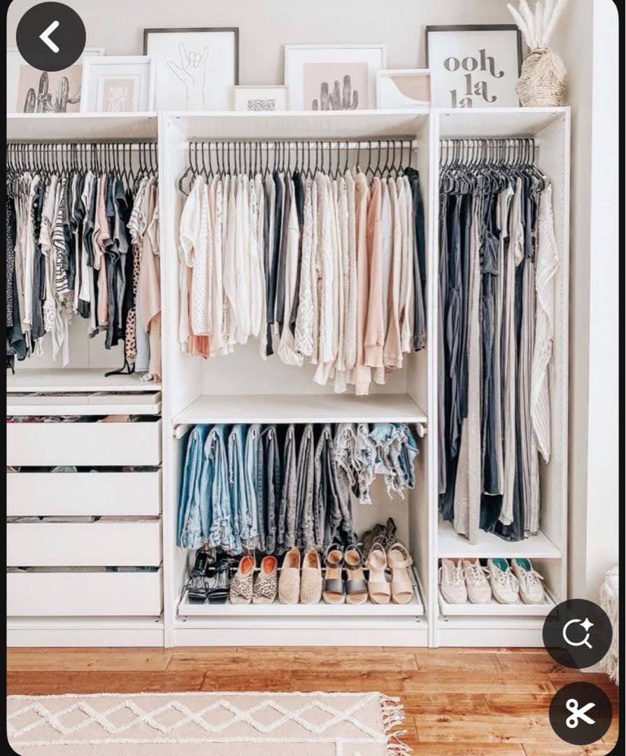 【IKEA】PAXシリーズ(100×201×58)×2 パックス パーツ 扉あり