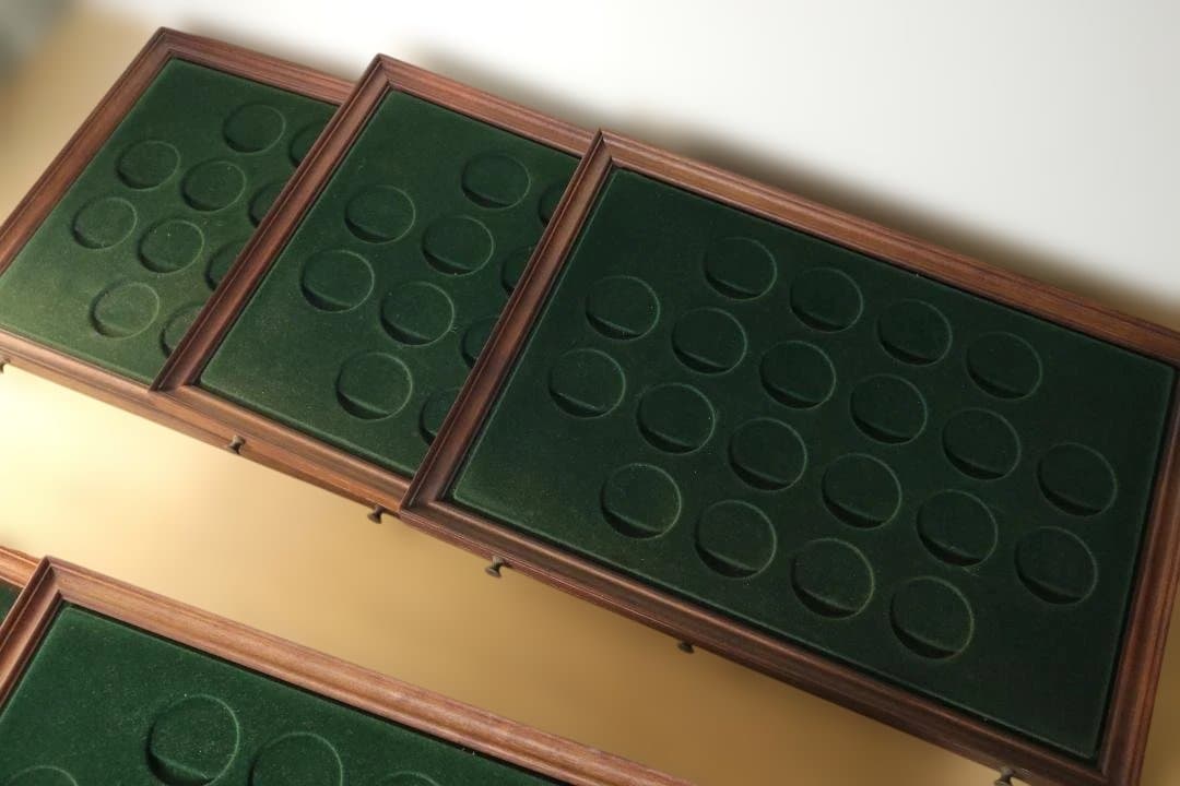 フランクリンミント レンズ  収納ケース 木箱 レトロ