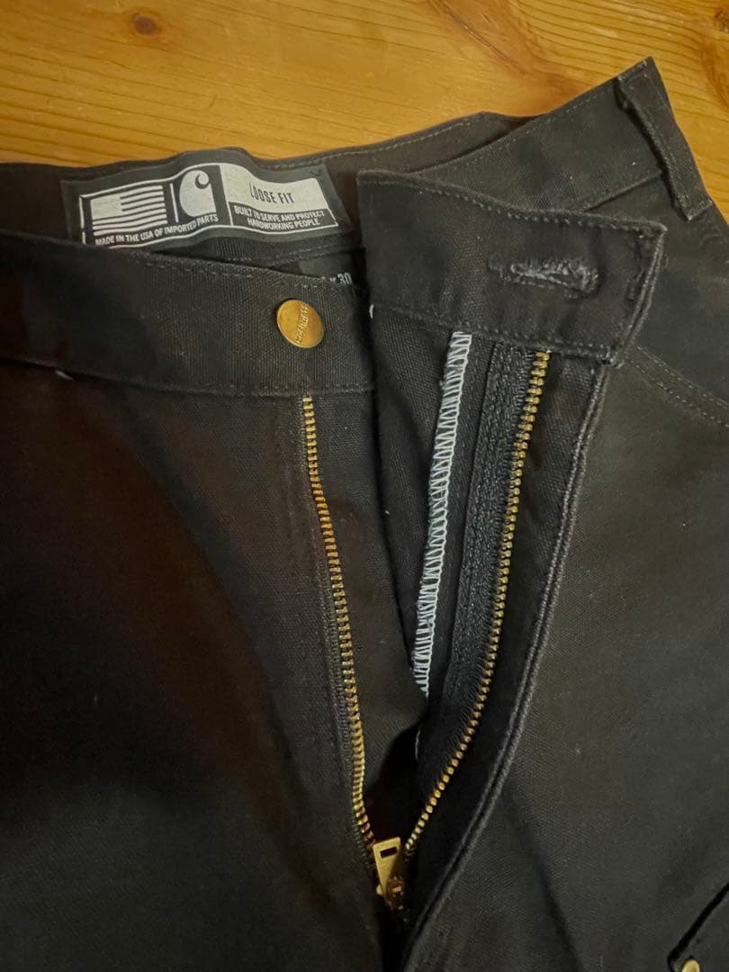 カーハート　ダブルニー　USA製 B01 ブラック　W34L30