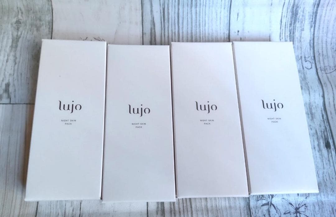 【新品未開封×4本】lujoナイトスキンパック スパチュラ付き