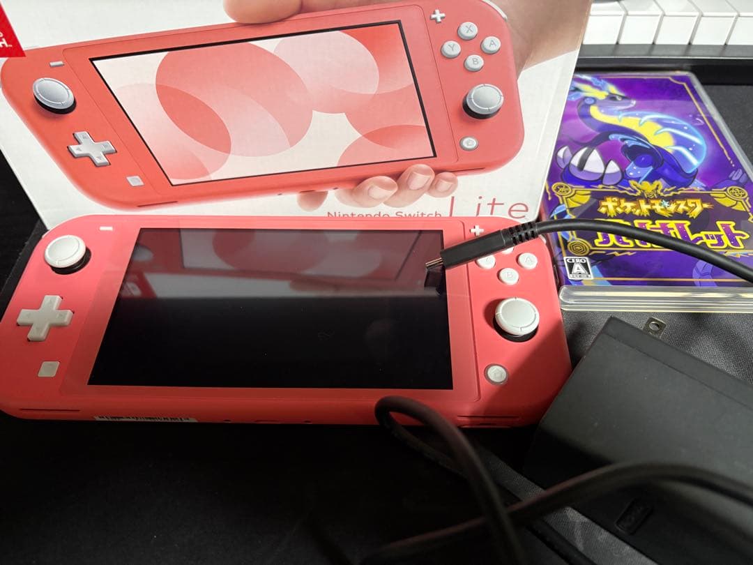 [美品]Nintendo Switch Lite コーラル ポケモンSV メモリ