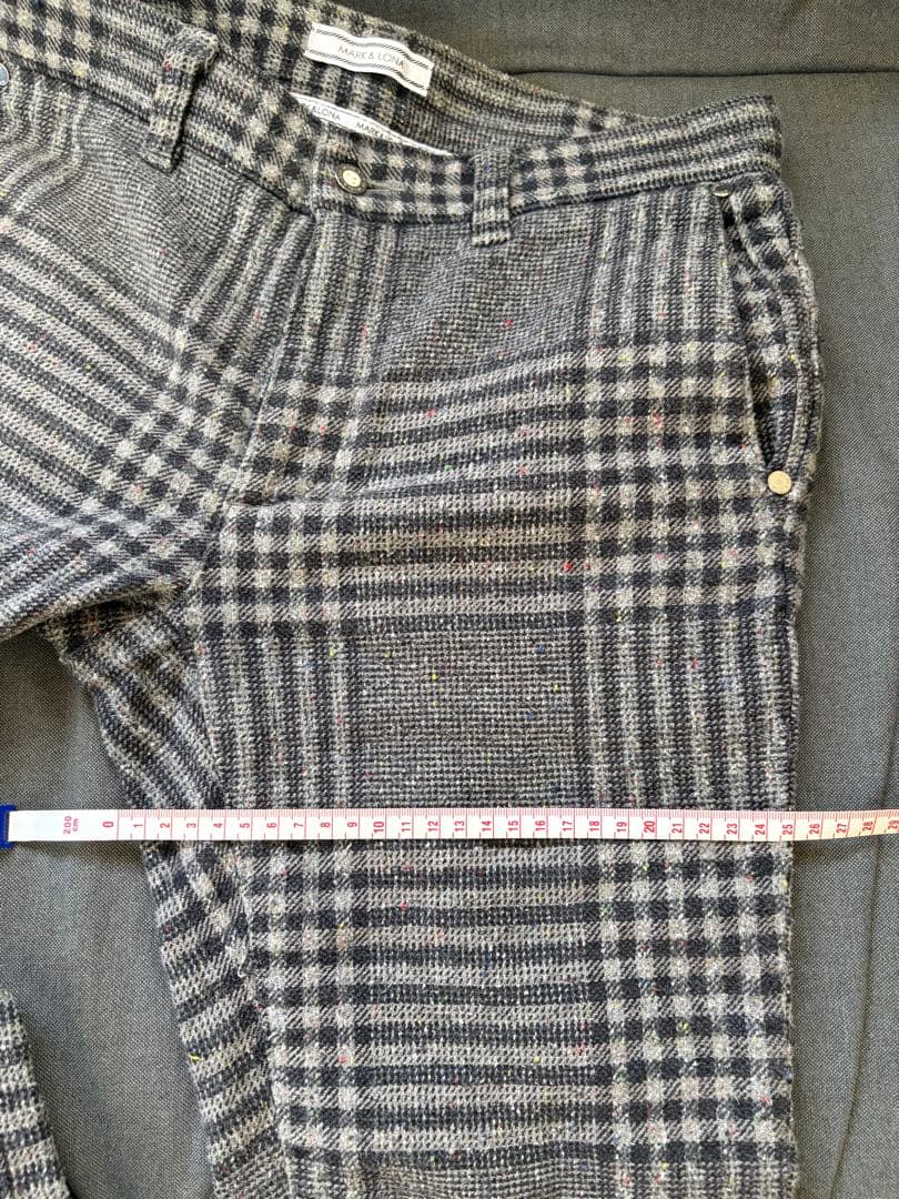 MARK & LONA（マークアンドロナ）パンツ　ズボン　チェック柄　ストレッチ