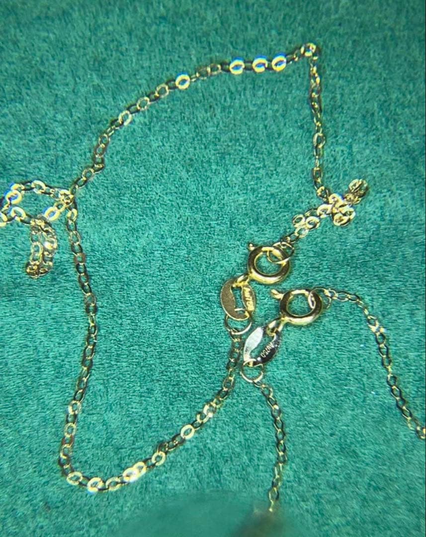 ⭐︎k18 au750⭐︎ ペタルチェーンネックレス＆ブレスレット