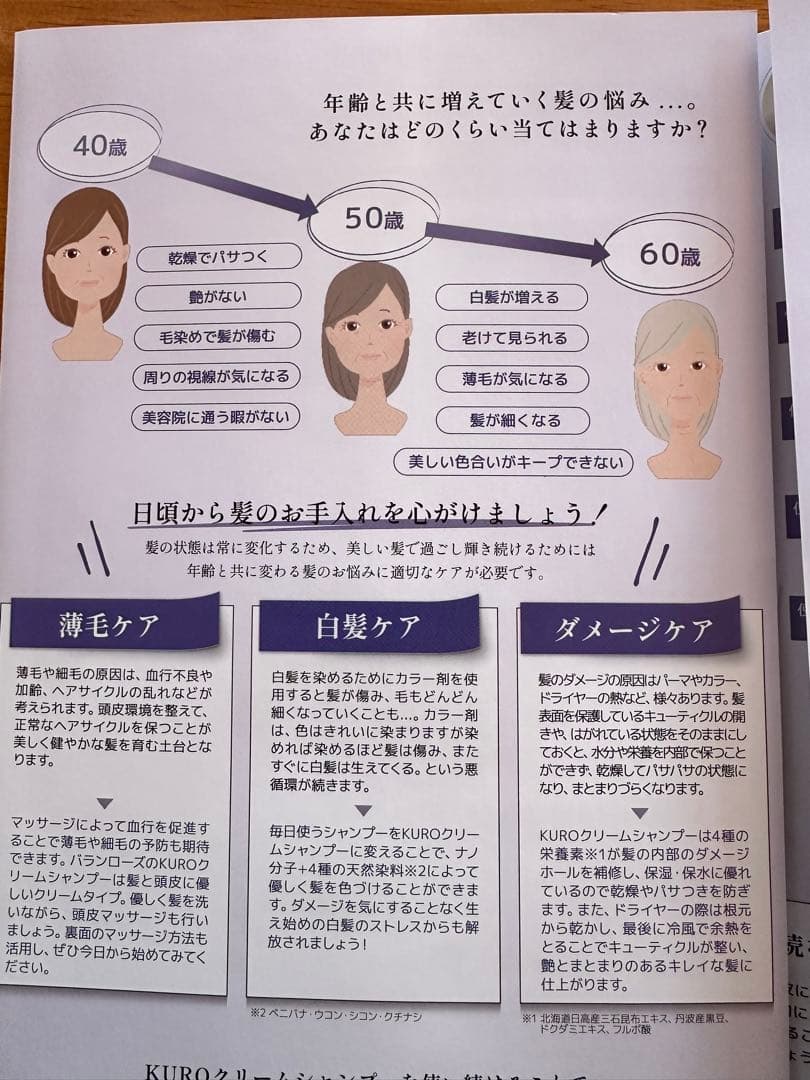 KURO クリームシャンプー ダークブラウン 400g 3本セット