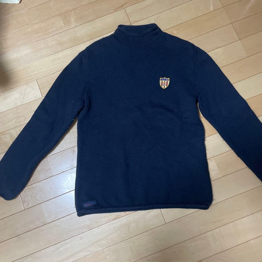 Pepas ブラックタートルネックセーター