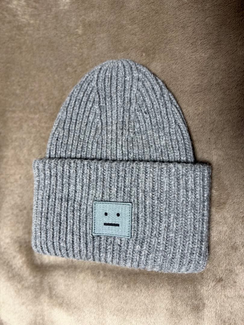 Acne Studios ビーニー ニット帽 グレー 正規品 クリーニング済