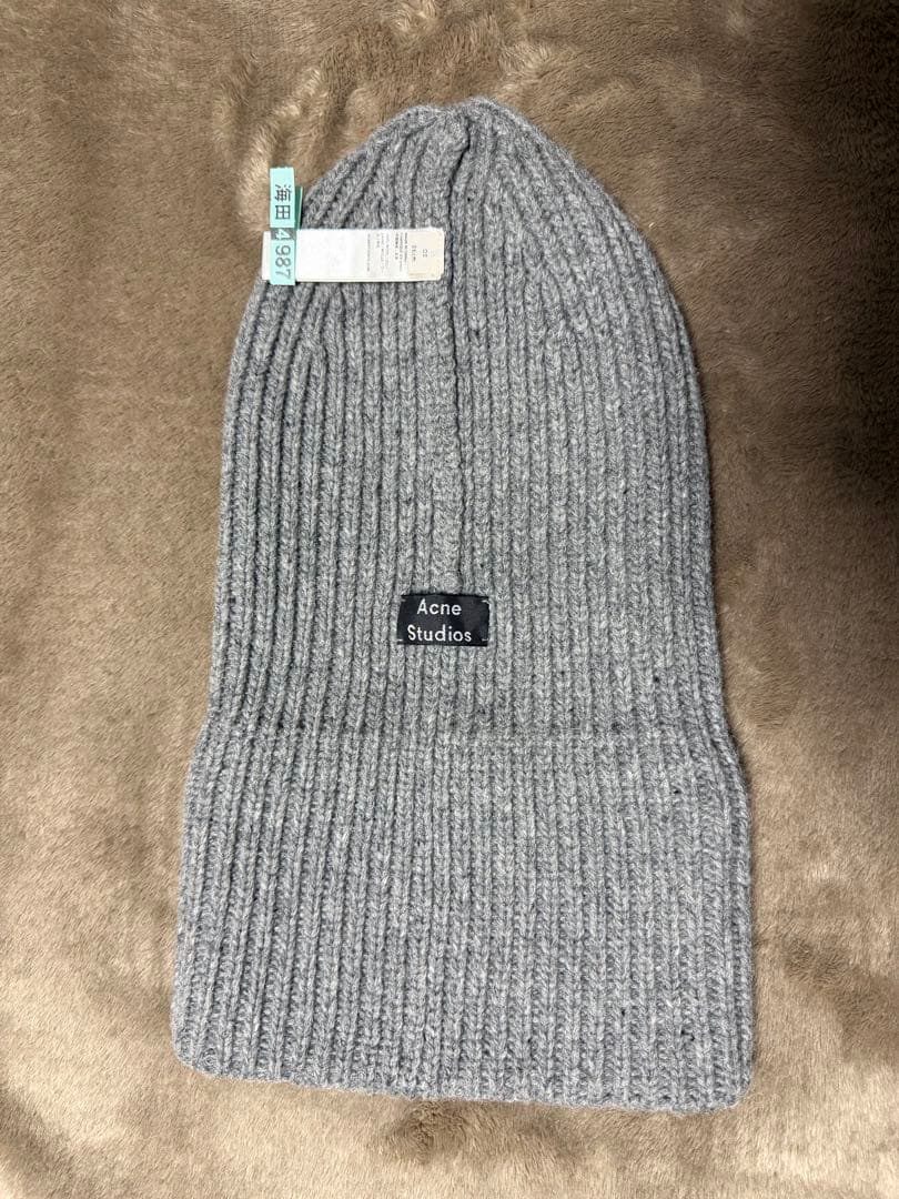 Acne Studios ビーニー ニット帽 グレー 正規品 クリーニング済
