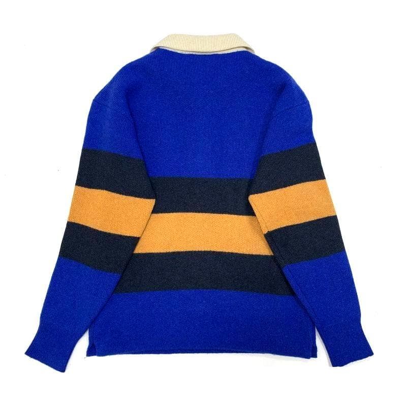 23年製 パタゴニア リサイクルウール ラグビーセーター XS 紺 50周年