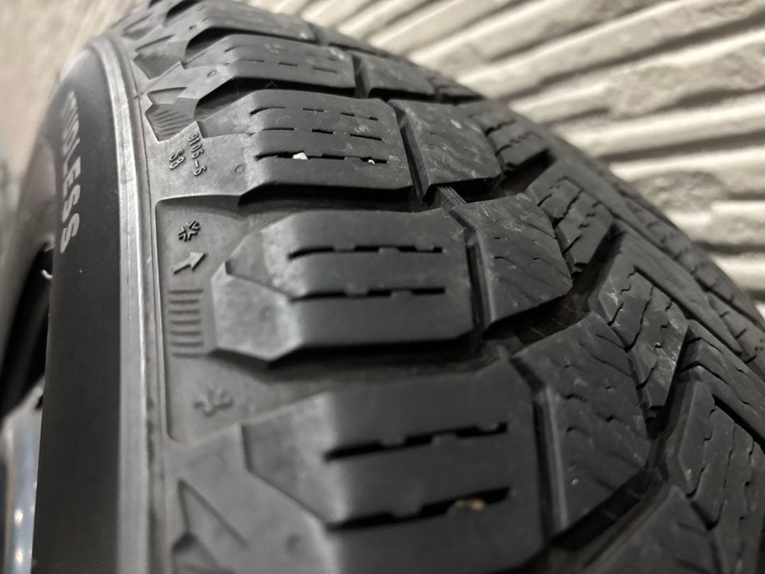 埼玉より【ベルランゴ】純正スチールホイール スタッドレスタイヤセット