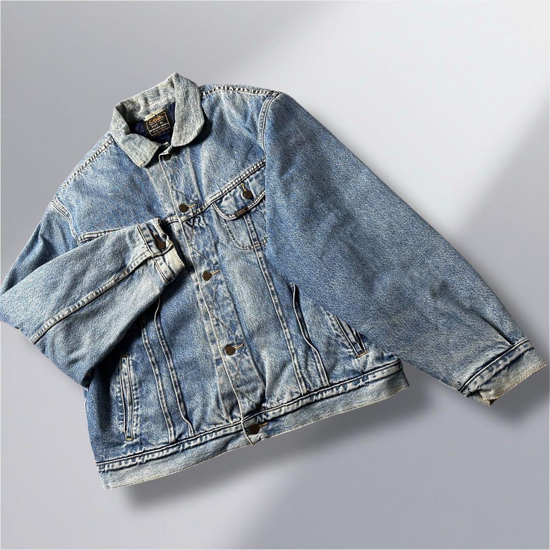 90s Lee 中綿入り デニムジャケット ライナージャケット XLユーロ古着