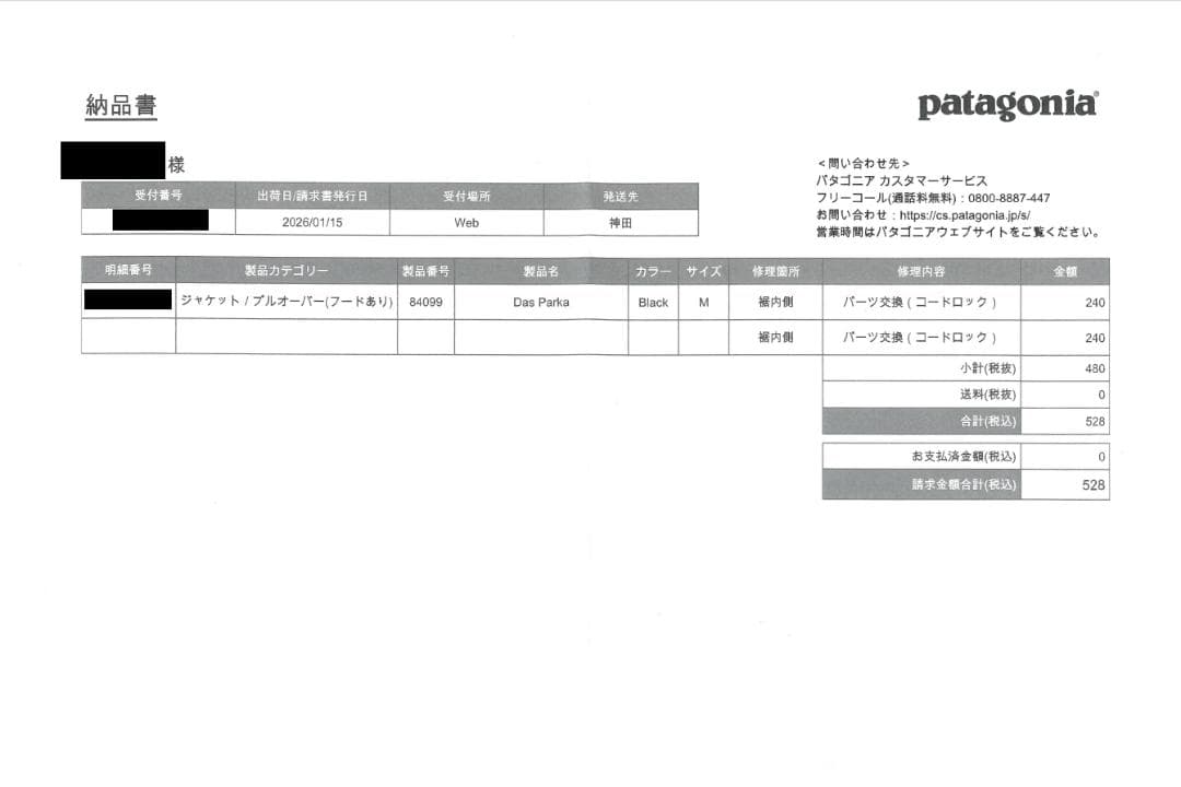Patagonia パタゴニア ダスパーカー 2008年製 黒 ツギハギ