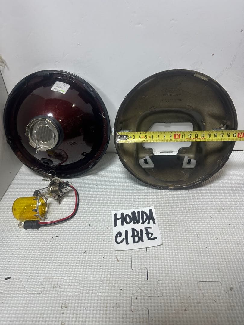 当時物シビエスーパーオスカー180πシビエ凹レンズ付ヘッドライトマーシャルCBX